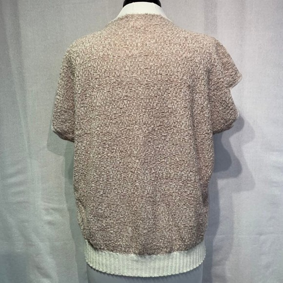 Centennial Knits Ltd vintage 80s Chevron short sleeve dolman sweater ***medium - Picture 5 of 10